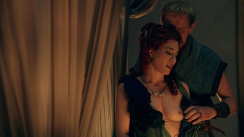 Jaime Murray - Naked Videos in Spartacus s01e04 (2011)