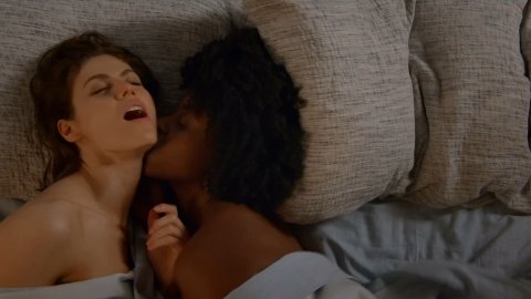 Alexandra Daddario, Kirby Howell-Baptiste - Naked Videos in Why Women Kill s01e02 (2019)