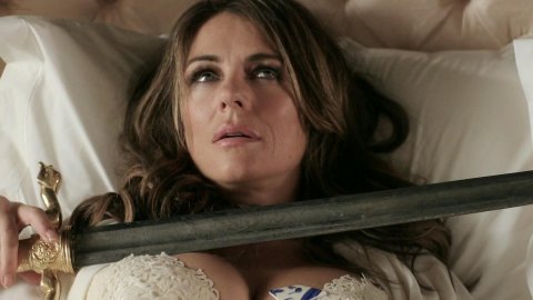 Elizabeth Hurley, Keeley Hazell - Naked Videos in The Royals s02e08 (2016)