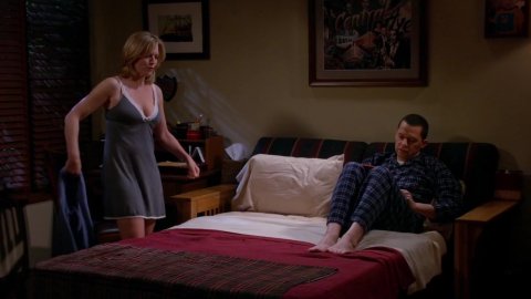 Courtney Thorne-Smith - Naked Videos in Two and a Half Men s12e14 (2014)