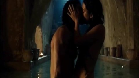 Cote de Pablo - Naked Videos in The Dovekeepers s01e02 (2015)